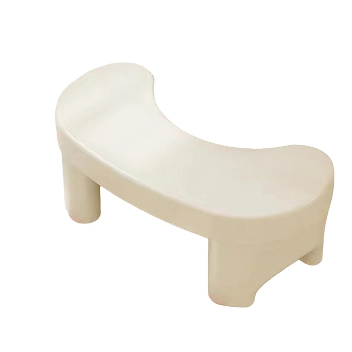 Csúszásmentes WC ülőke, krémszínű, PP, mérete 43x23.5x16.5cm, 1 darab