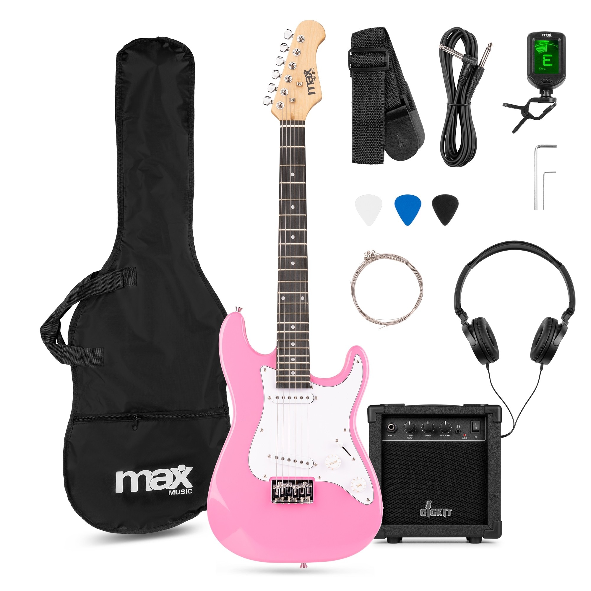 Set chitara electrica 3/4 cu amplificator 20W si geanta de