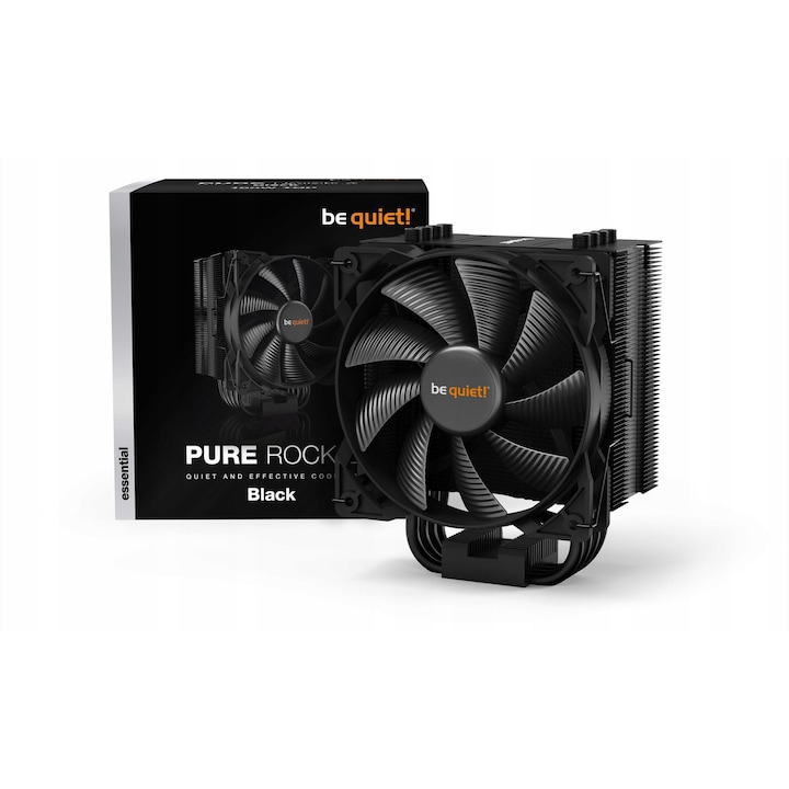 Cooler procesor BE QUIET Pure Rock 2, fekete, 120mm, 1500 ford./perc, 8.7x12.1x15.5cm