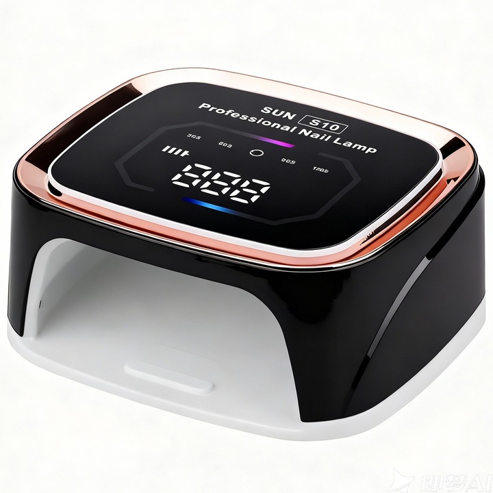 UV LED körömlámpa, 4 időzítő beállítással, fekete