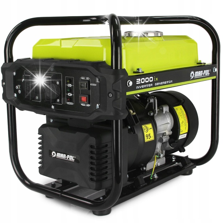 Generator electric portabil Mar-Pol 2000iX, 2000W, 10L, 4-timpuri, benzina