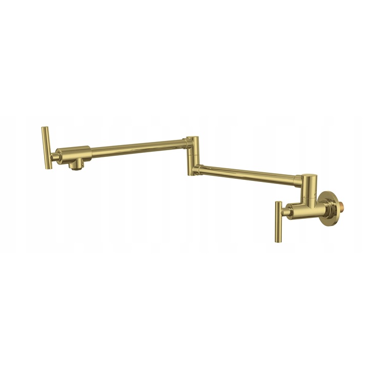 BERG Pot Filler csaptelep, falra szerelhető, arany/régi arany, 1 nyílás, 57cm, 22cm