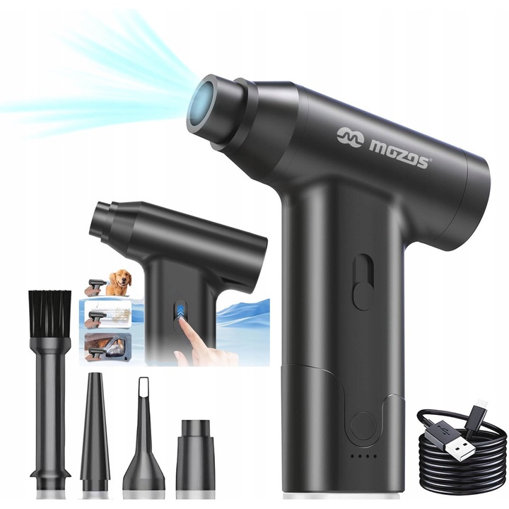 Dmucha puternica fara fir Mozos XB1, 3 capete incluse, 140x106x40mm, 225g