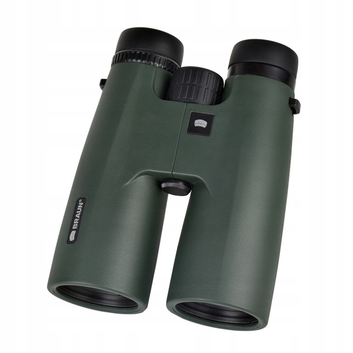 Braun WILDLINE 12x50 kompakt távcső, 12x nagyítás, 50mm, 180x139x65mm, 750g, olívazöld, tokkal és szíjjal