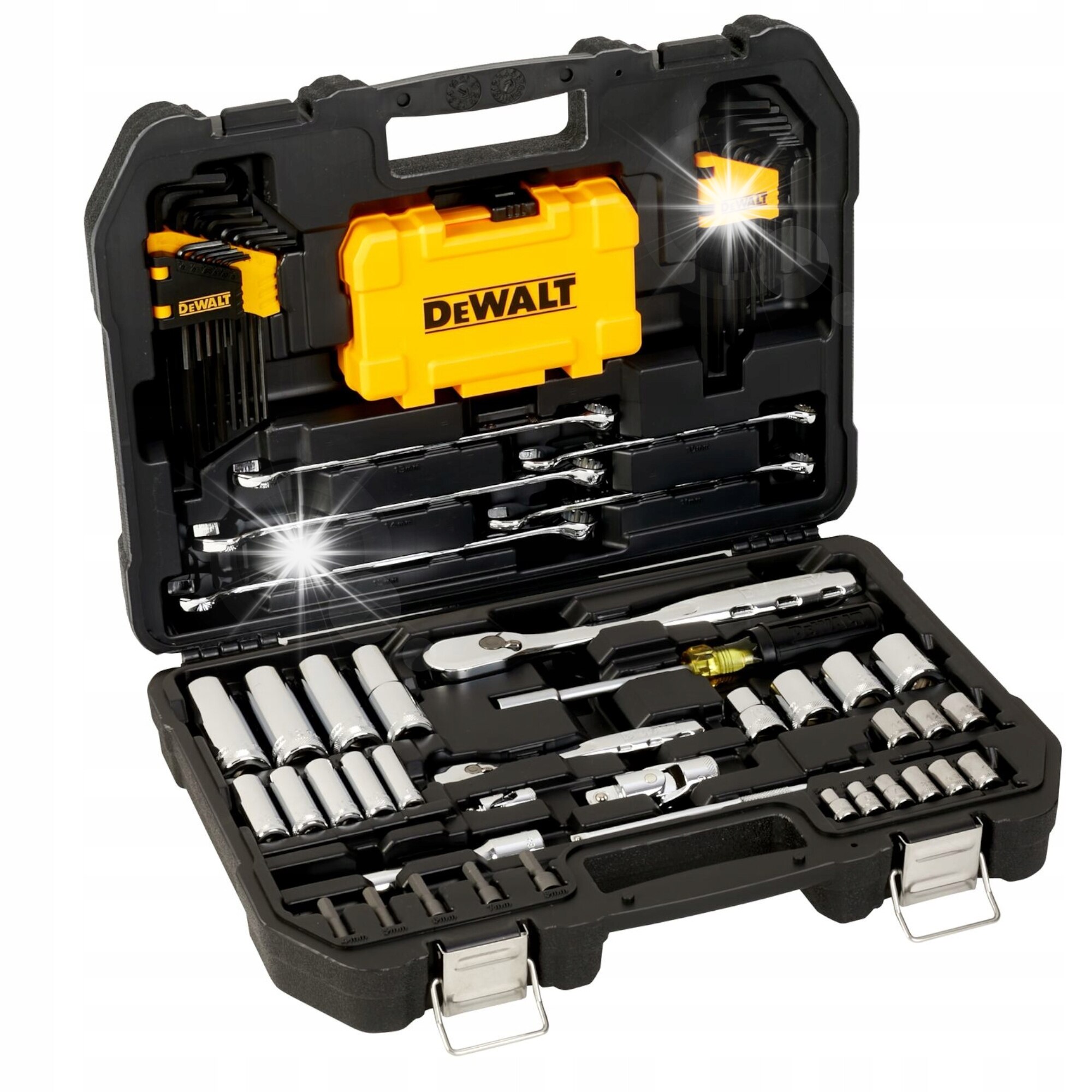 Set unelte DeWALT DWMT73800-1, 89 elemente, chei tubulare 1/4