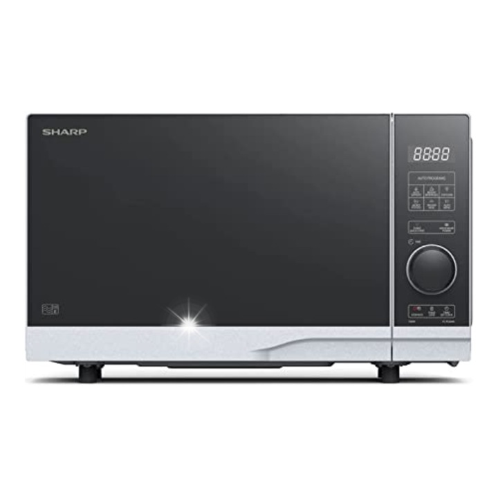Cuptor cu microunde Sharp, 20L, 700W, deschidere laterala, argintiu, 455x344x274mm