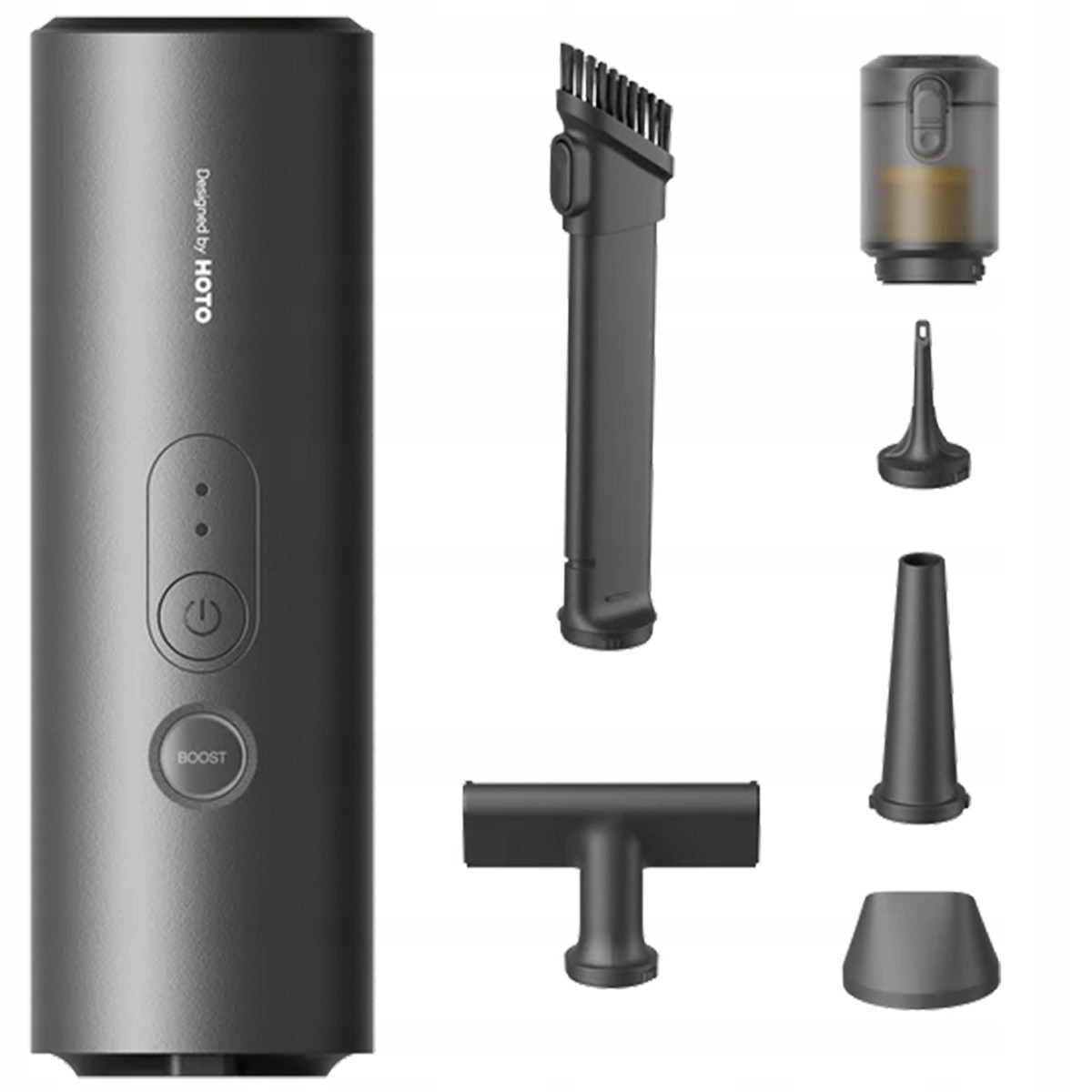 Aspirator manual HOTO 4in1 2500 mAh Filtru HEPA, negru