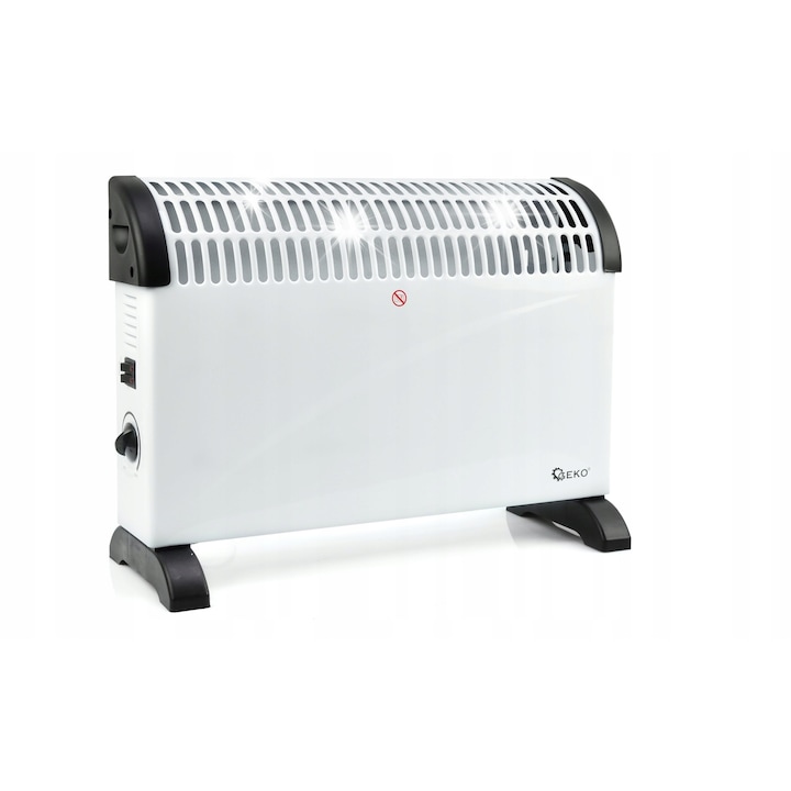 Convector electric GEKO, 2000W, termostat reglabil, 53x11,5x38cm