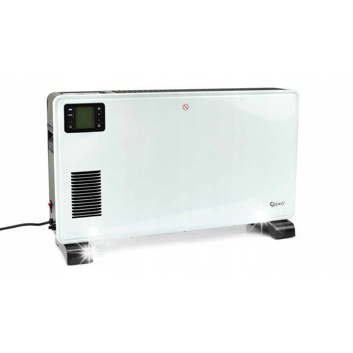 Convector electric Geko 2300W, cu termostat reglabil, pilot inclus, 71x11,5x35cm