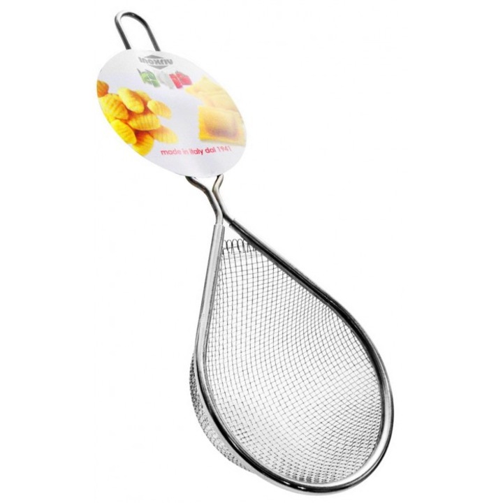 Strecurătoare bucătar șef, Inoxriv, 15x22cm, cu mâner, inox