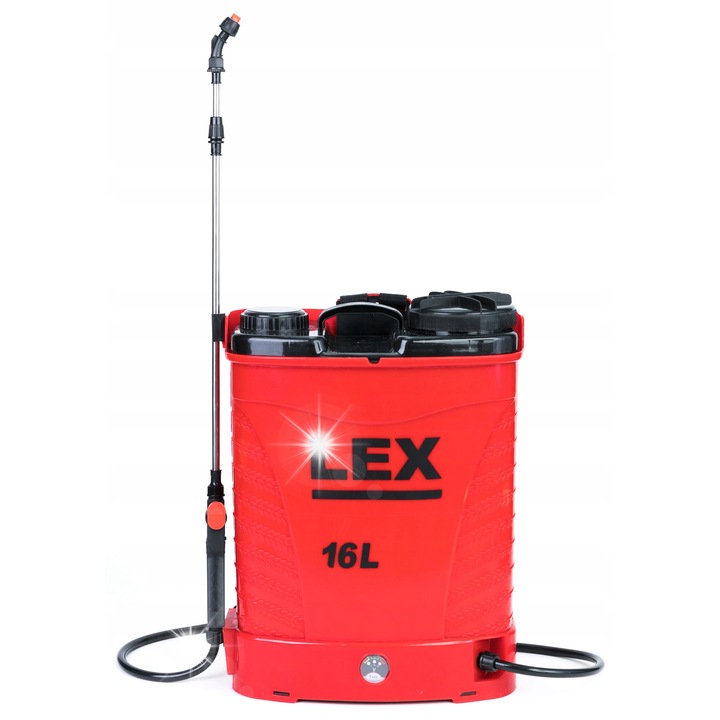 Пръскачка Lex 16L, акумулатор 12V 15Ah, 5 дюзи