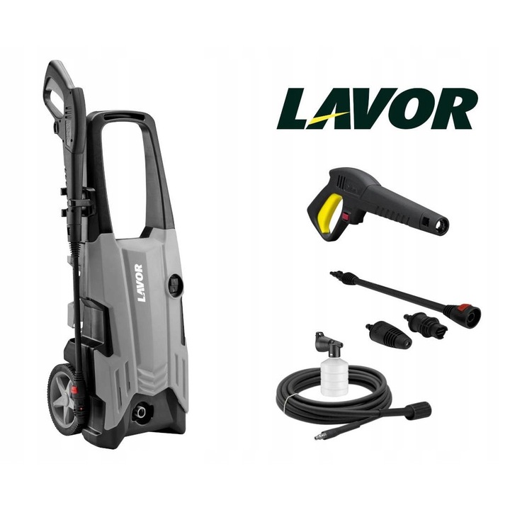 Aparat de spalat cu presiune Lavor Space 150 GL, 150 bar, 8m, gri-negru, 37x37x54cm