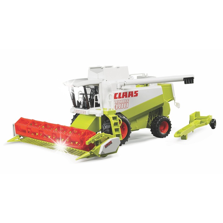Комбайн играчка Bruder Claas Lexion 480, 1:16, 45x37x22см, гумени колела, подвижна стълба