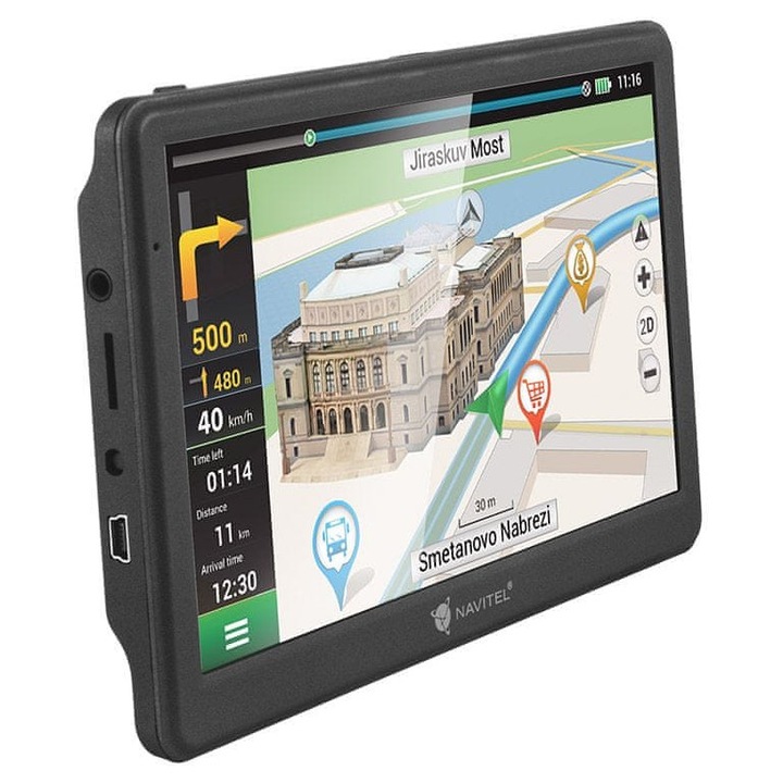 Navigatie GPS Navitel MS700, 7", érintőképernyő, Európa térkép, teljes készlet