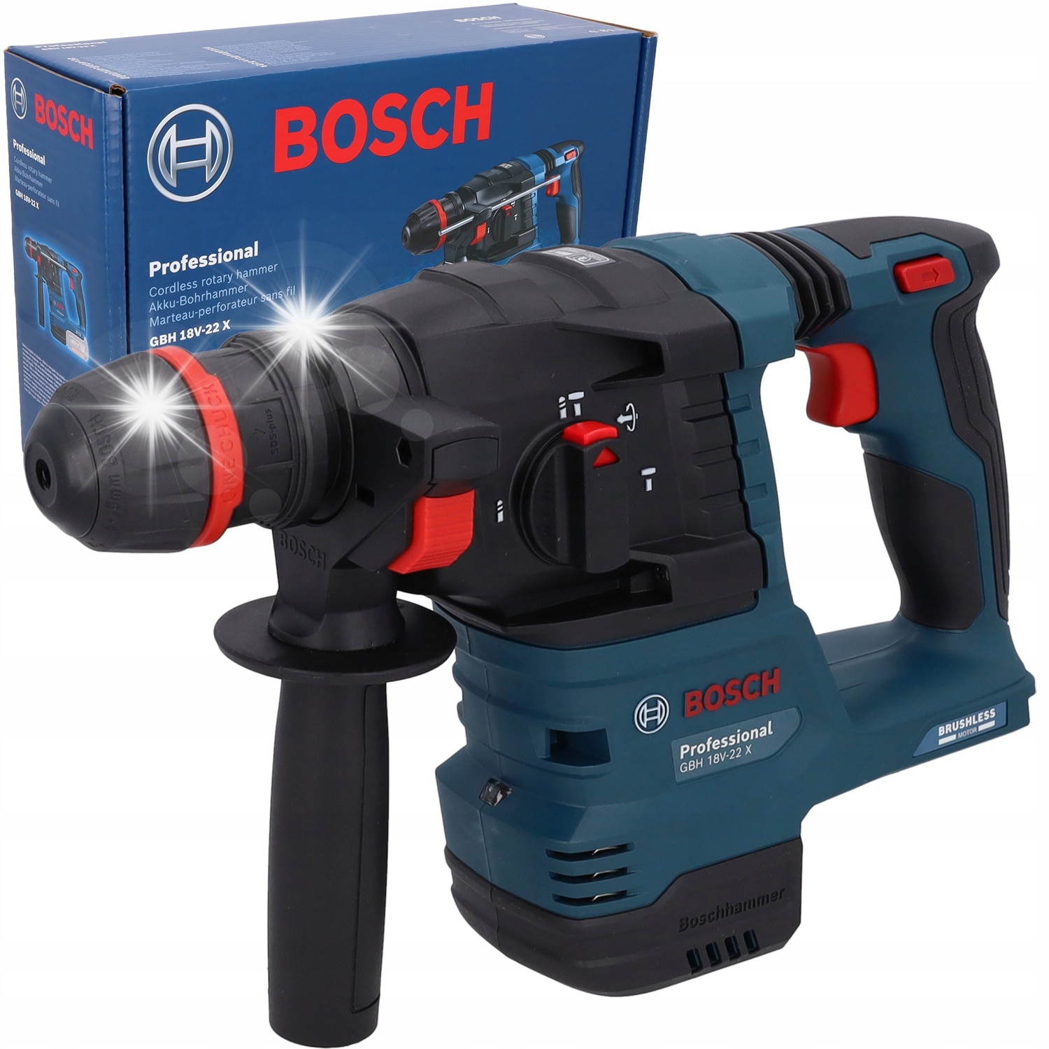 Ciocan rotopercutor BOSCH GBH 18V-22 X, 18V, ONECHUCK, 2J, 2.6kg