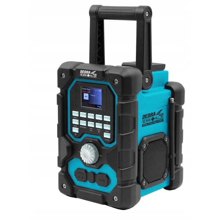 Преносимо радио DEDRA DED7006BT DAB+ с Bluetooth, 2x8W, IP54, 18V