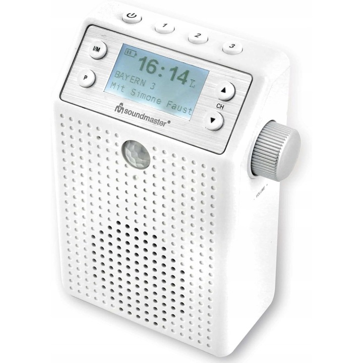 Radio portabil Soundmaster DAB60WE DAB+, UKW, Bluetooth, alb, 8.5x4x12.2cm