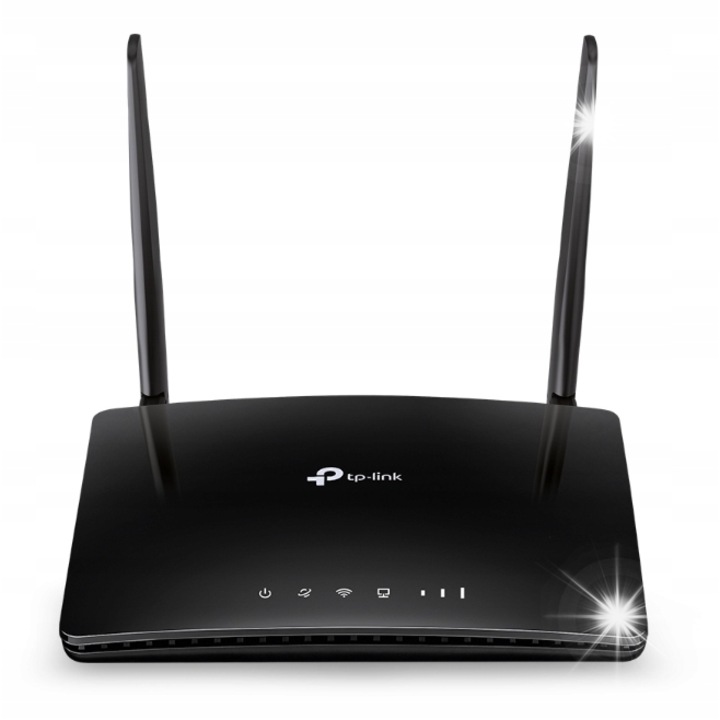 Router WiFi TP-Link Archer MR402, 4G LTE, Dualband, 2 antene LTE detasabile, 3 porturi LAN, Plug & Play