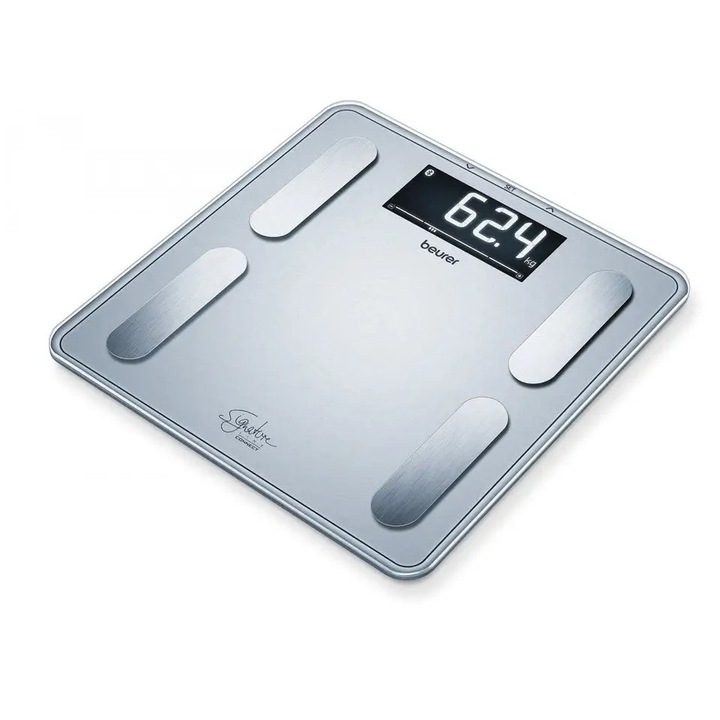 Cantar corporal Beurer BF405, electronic, masurare tesut muscular si grasime, negru, 200kg