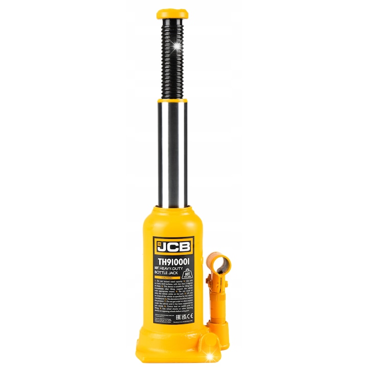 Hidraulikus emelő, JCB 10T, emelési magasság 220-488mm, kompakt méretek, 7kg