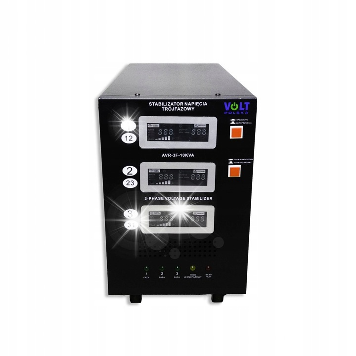 Стабилизатор на напрежение Volt PRO 25000VA 3% трифазен, 545x230x430mm, 45kg