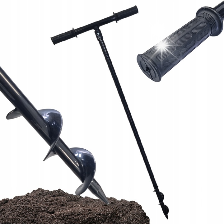Swider manual pentru sol, Falon-Tech, 80mm, lungime 1190mm, material metal si plastic