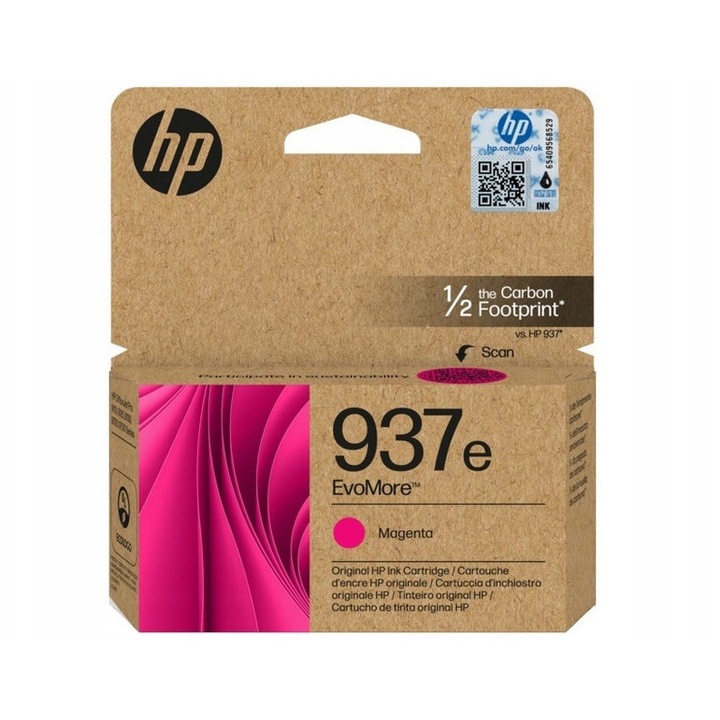 HP 937e Magenta tintapatron, 1650 oldal, lila