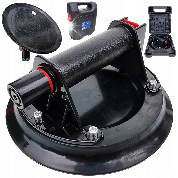 Vákuumos tapadókorong 200mm pumpával, 100kg, készlet bőrönddel, Falon-Tech