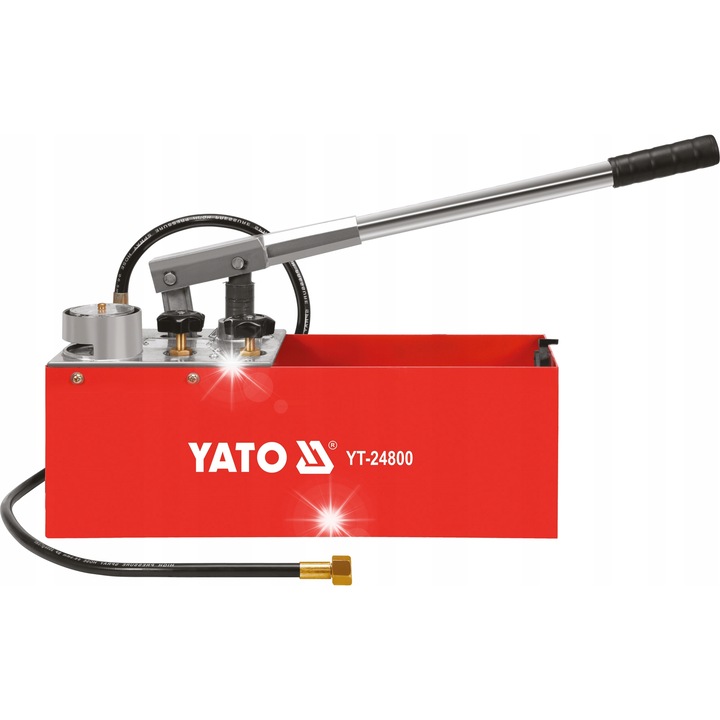 Pompa manuala pentru teste de presiune Yato, 12l, 50 bar, 490x160x165mm