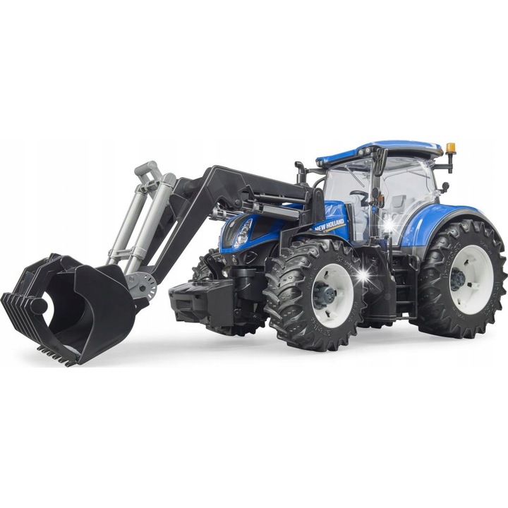Tractor cu incarcator Bruder New Holland T7.315, 46x20,5x17,5cm, pentru copii de la 3 ani, 1,4 kg
