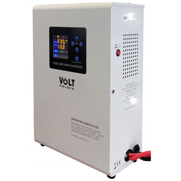 UPS Volt Polska SinusPRO 2600 E PLUS 24V, 2600VA, 1800W, 252x351x131mm