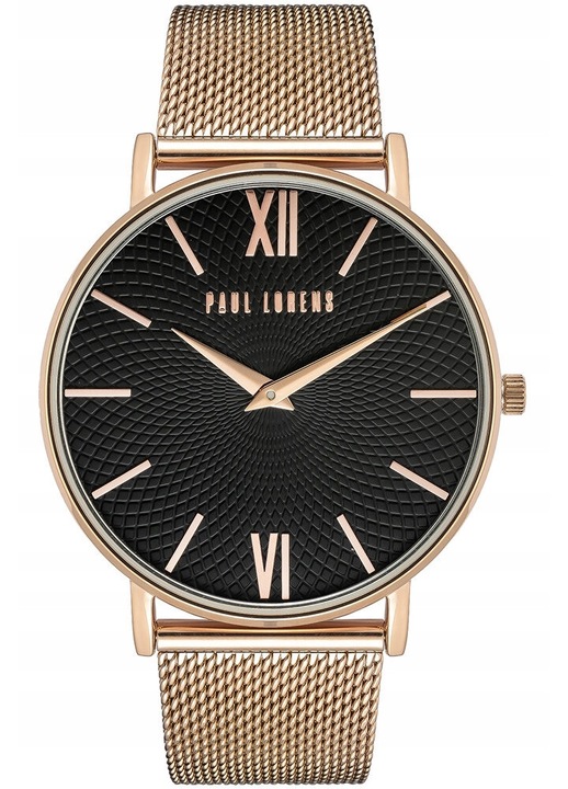 Ceas dama Paul Lorens PL11989B7-1D3, roz auriu, 40x6mm, bratara metalica