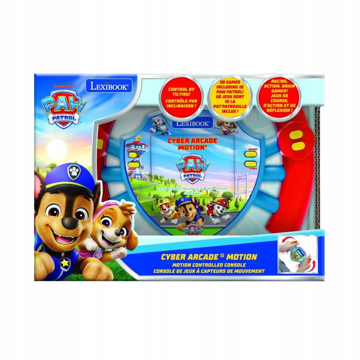 Játékkonzol, hordozható, Lexibook, 50 játék, LCD kijelző, 17,2x10x3,2cm