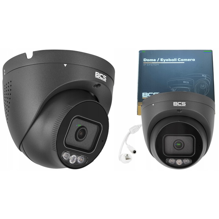 Cameră de supraveghere exterior BCS, 8MPx, 2.8mm, NightColor, IP67