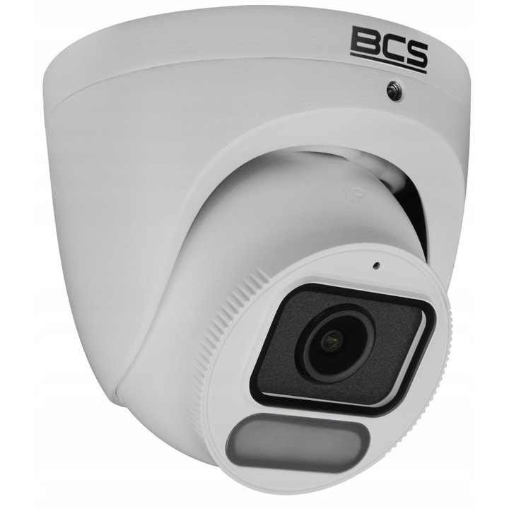Camera de supraveghere IP Dome BCS, 8MP 4K, NightColor 2.0, microfon, LED 30m