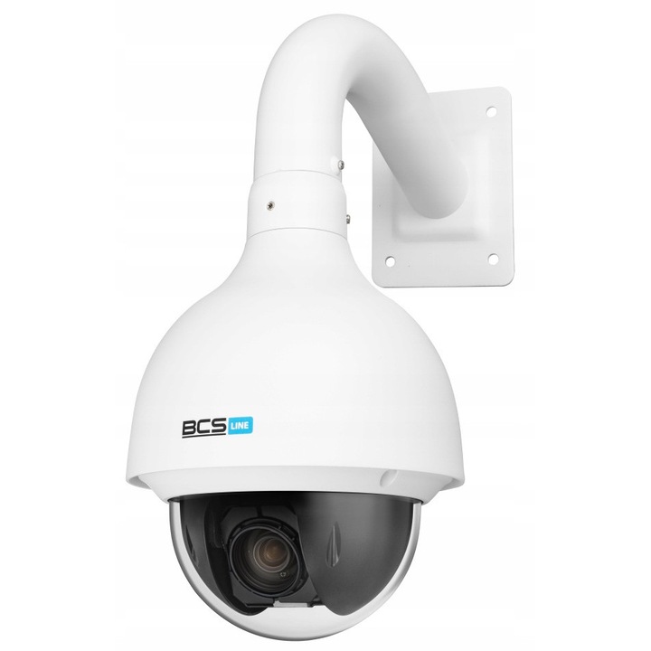 Camera de supraveghere exterior BCS PTZ IP 2MPx, zoom optic 25x, rezistență IP67, IK10