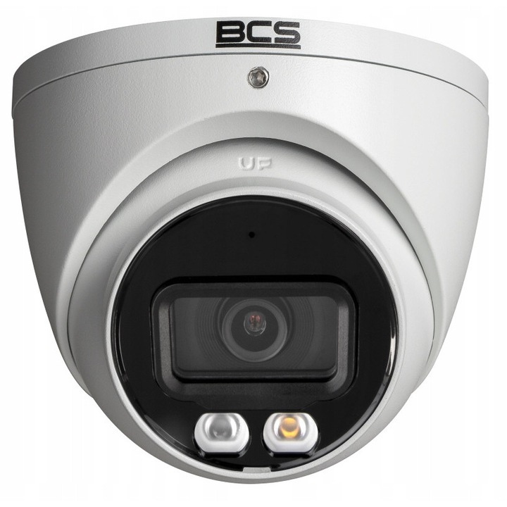 Cameră de supraveghere BCS, IP Dome 12MP, NightColor, AI, IP67, obiectiv 2.8mm