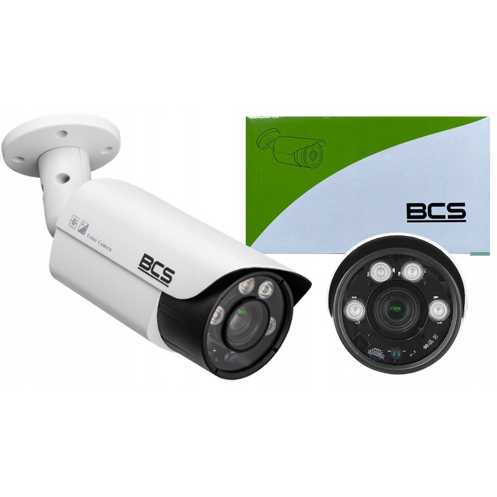 Cameră de supraveghere BCS, 5MPX, motozoom 5-50mm, infraroșu 70m, IP66, exterior