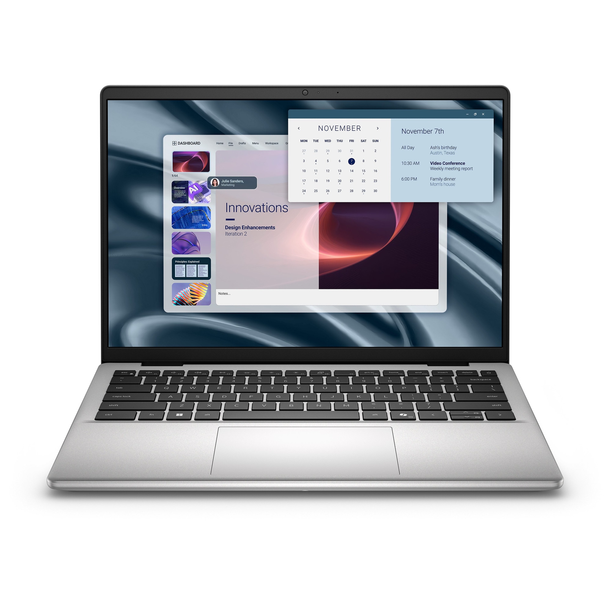 Laptop DELL Pro 14 Essential, Intel Core 5, 16 GB, 512 GB SSD, Full HD+, argintiu, 35.6 cm