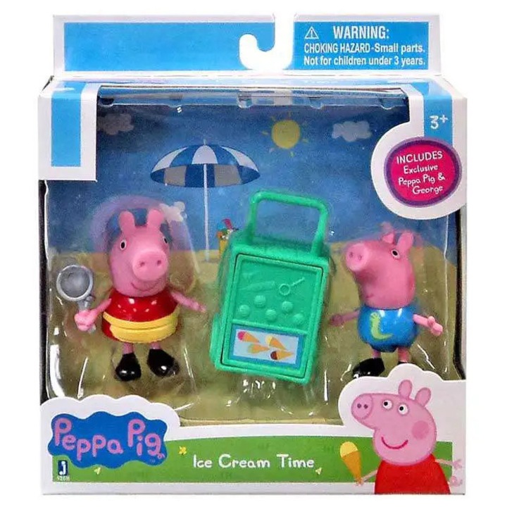 Set 2 figurine Peppa Pig - Ice Cream Time