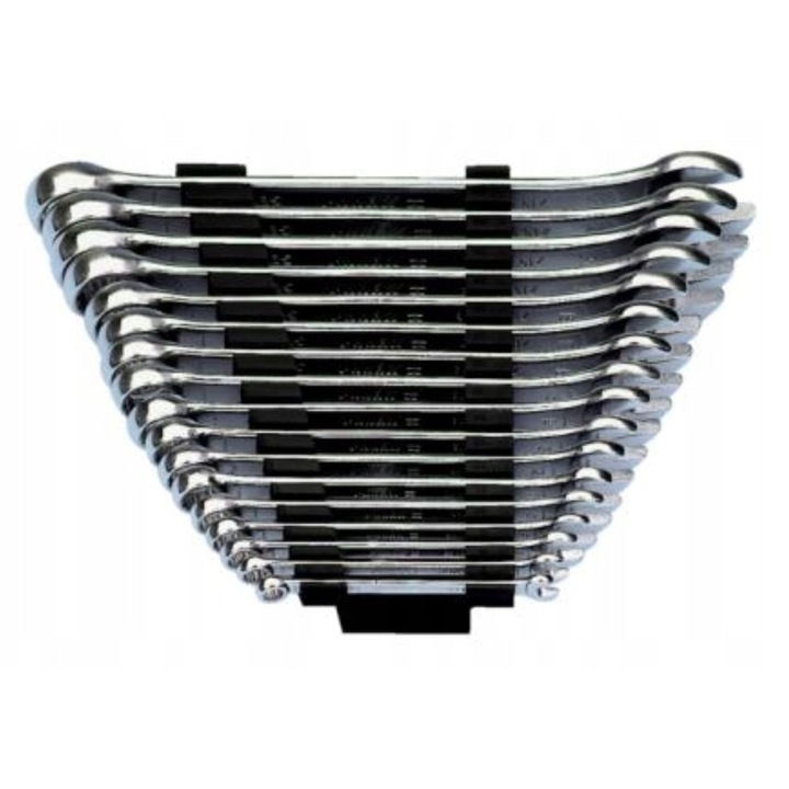 Wurth csillag-villáskulcs készlet 6-22mm, 17 db, króm-vanádium