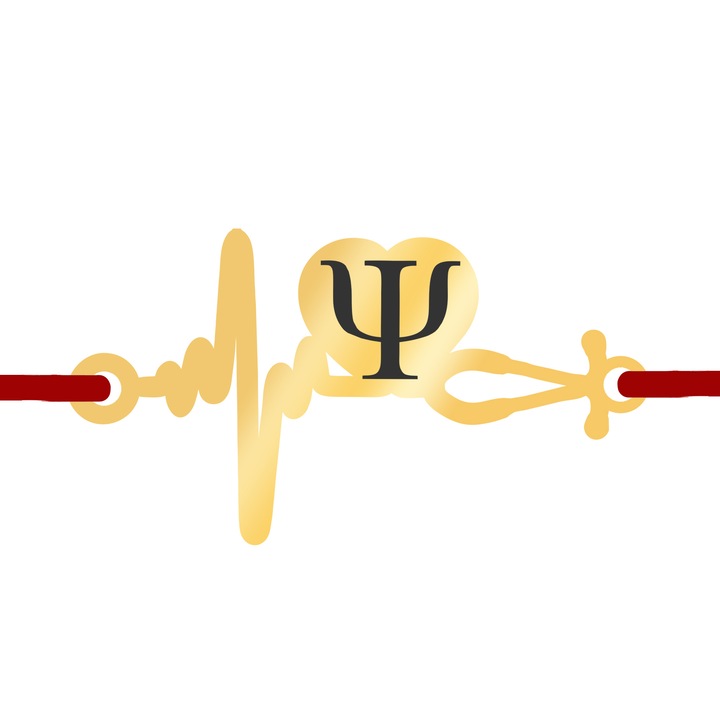 Martisor Bratara Inox Placat Aur 18K Stetoscop Psihiatru