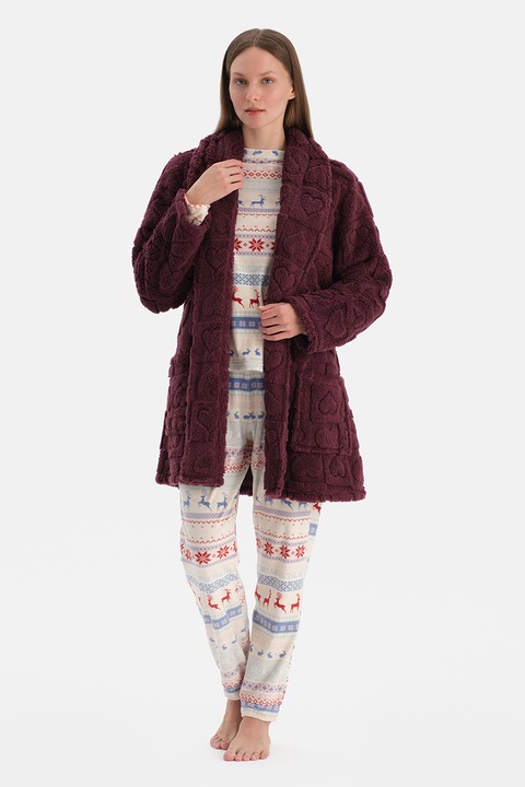 DAGI, Halat de baie cu inimi, Violet tyrian