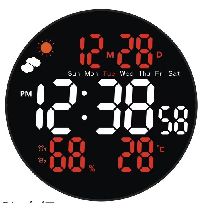 Sufiad Digitális Asztali és Falióra Távirányítóval