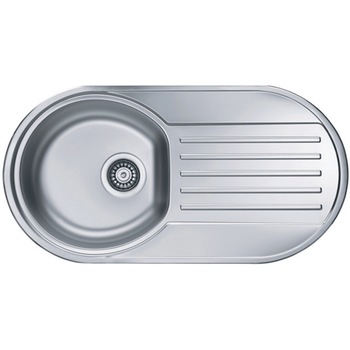 Chiuveta inox Alveus Form 40 leinen st, 832x437mm, adancime cuva 150mm, inox, orientare cuva pe stanga Chiuveta inox Alveus Form 40 leinen st, 832x437mm, adancime cuva 150mm, inox, orientare cuva pe stanga