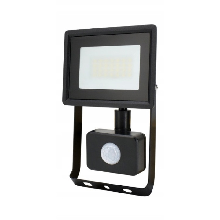Reflektor LED Bemko Kastel 20W, 1640lm, semleges fehér, IP65, fekete