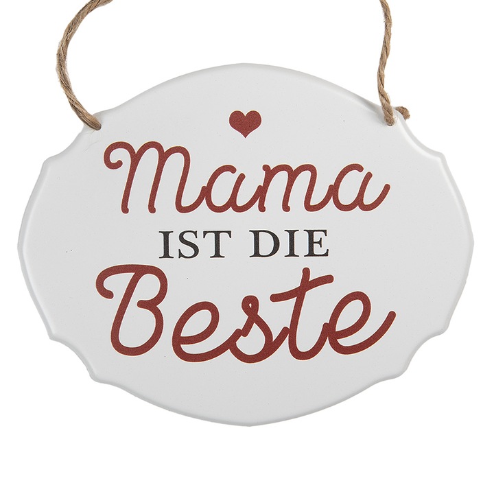 Decoratiune perete Mama metal 18x1x15 cm