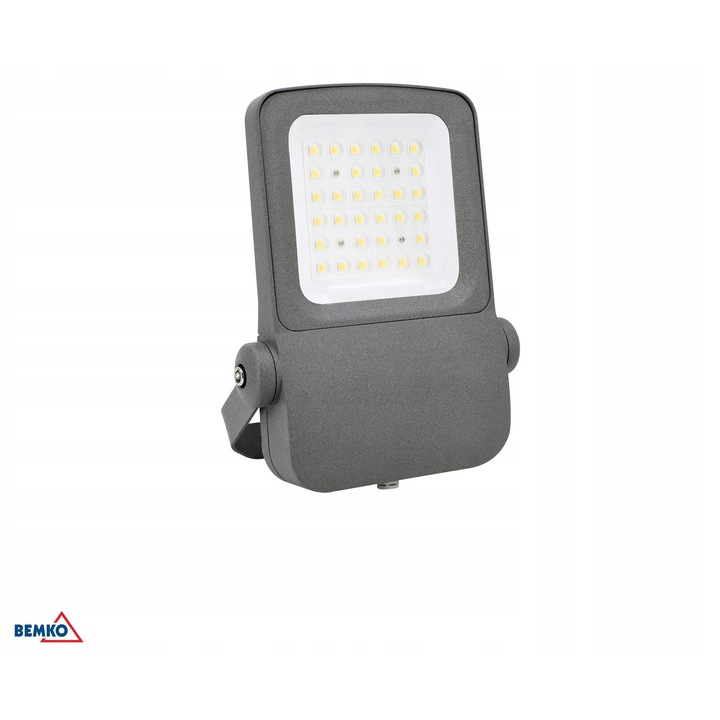 Reflector LED Bemko Campus 60W, 10200lm, alb neutru, IP66, gri