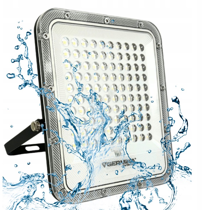 Reflector LED Germina ARES SLIM 300W, 30000lm, 5000K, aluminiu, protecție IP65