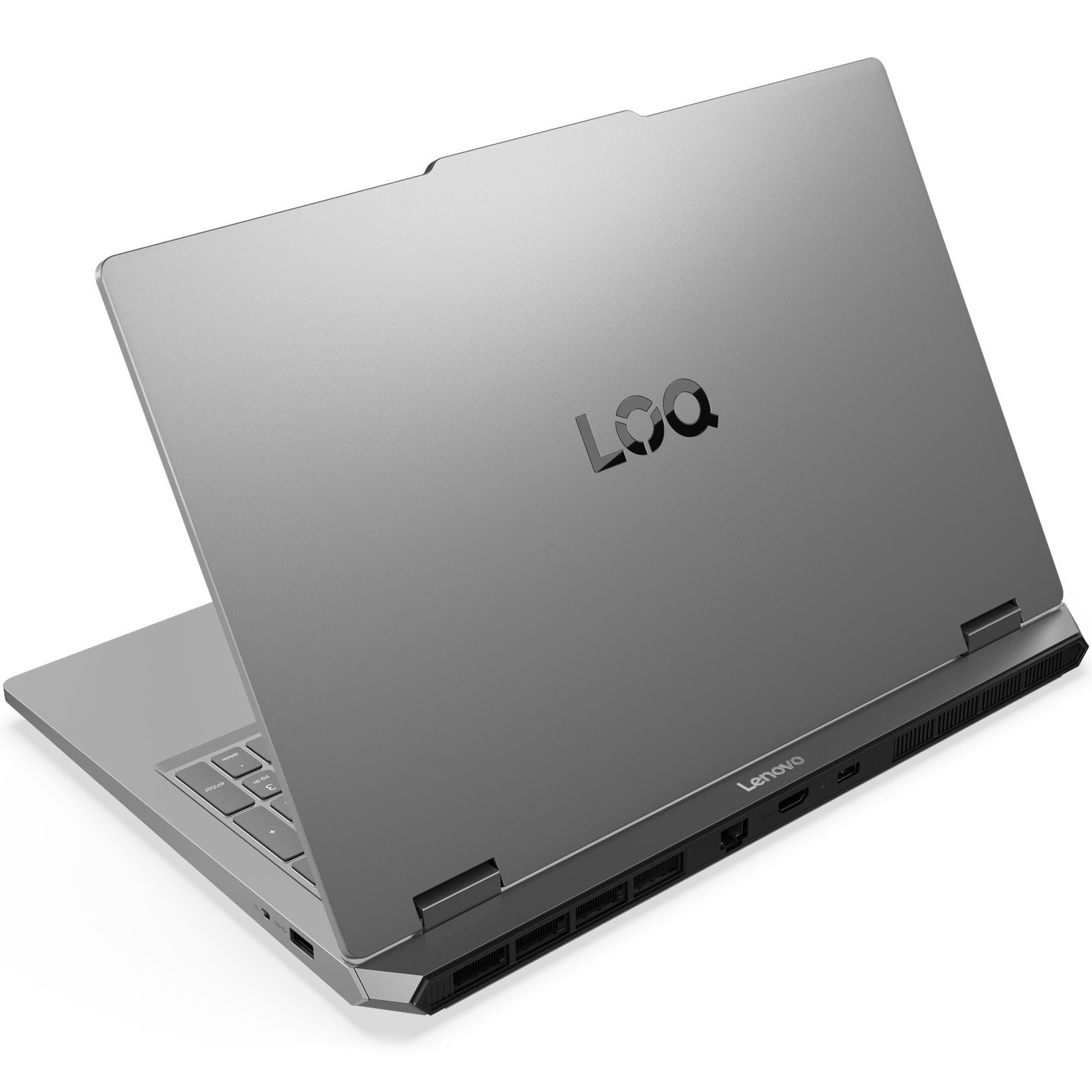 Laptop Gaming Lenovo LOQ Essential 15IRX11 cu procesor Intel® Core i7-13650HX pana la 4.9GHz, 15.6" Full HD, IPS, 144Hz, 16GB LPDDR5 RAM, 512GB SSD, NVIDIA® GeForce RTX™ 5050 8GB GDDR7, No OS, Luna Grey